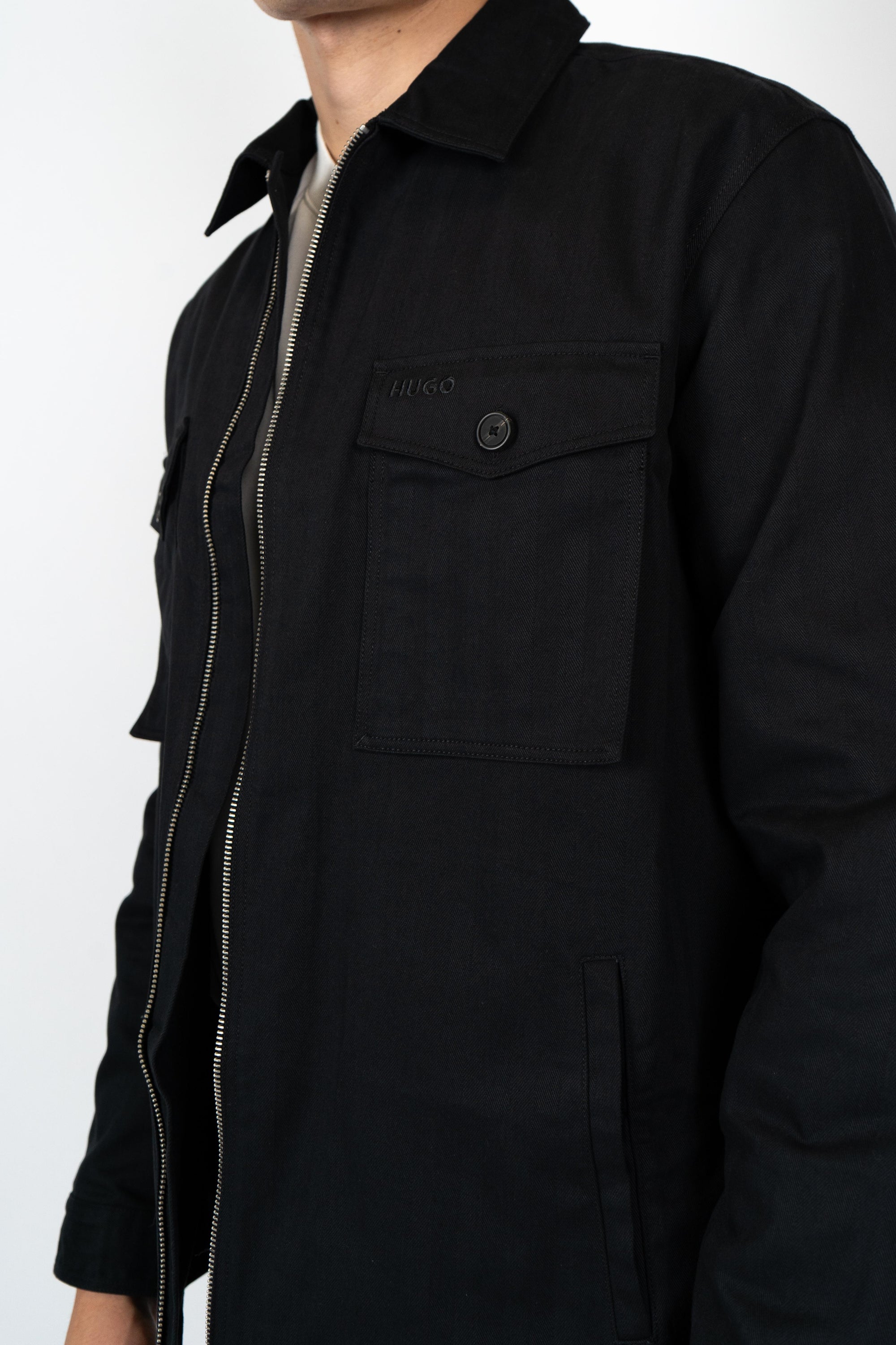 Sovracamicia full zip 50545403 001 HUGO 