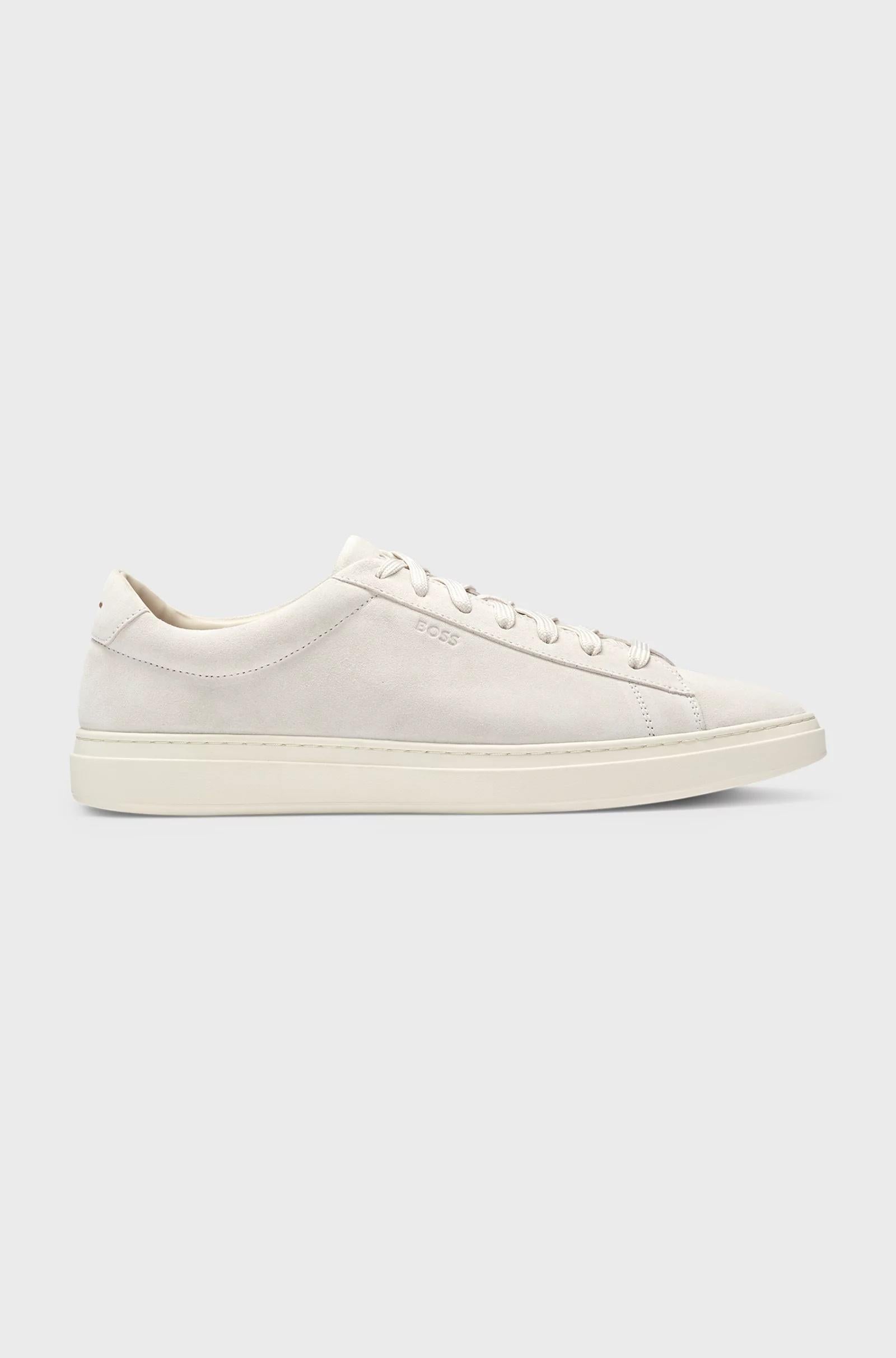 Sneakers in pelle scamosciata con suola in gomma 50541868 131 BOSS SHOES 