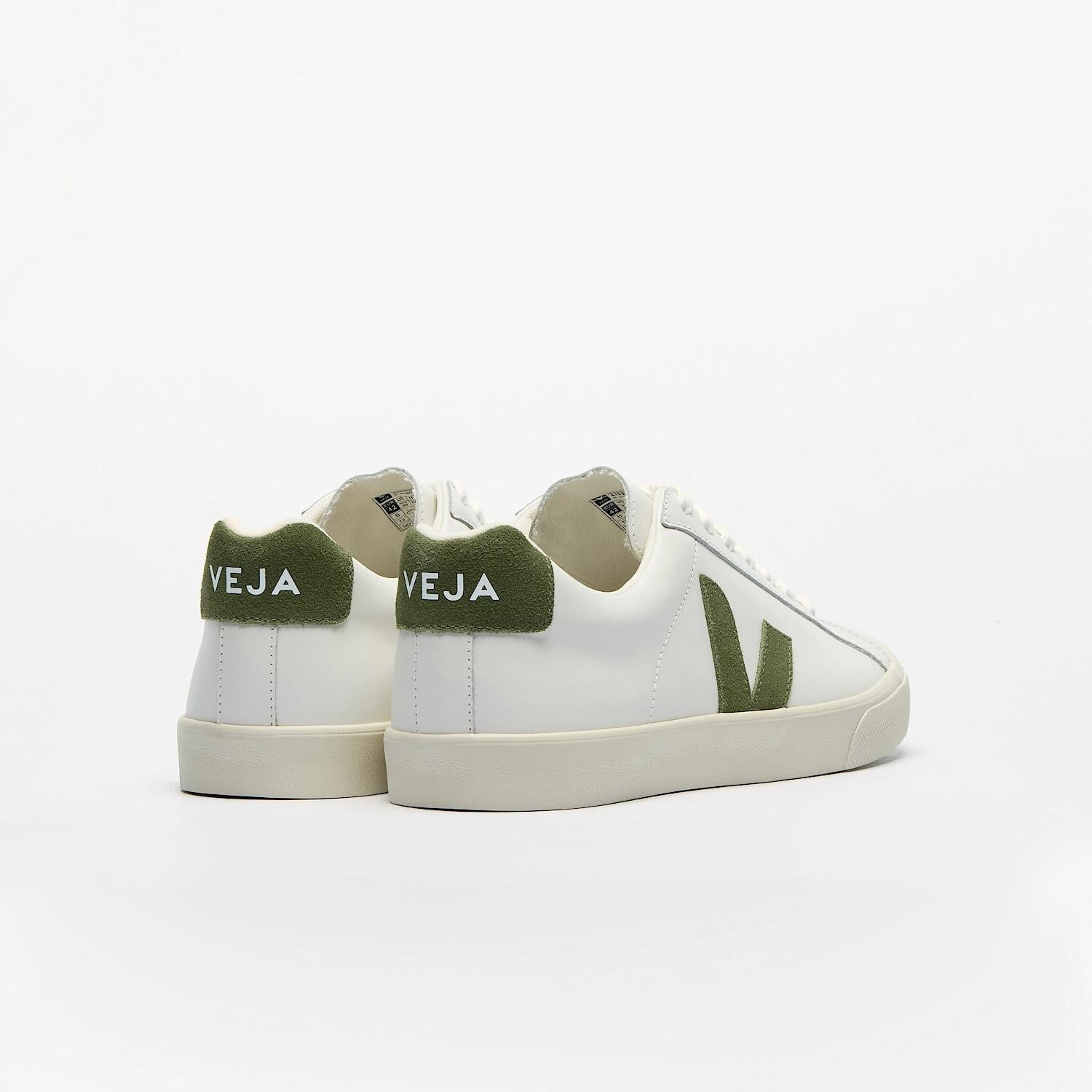 Esplar Leather White Kiwi EO0203 881 VEJA 
