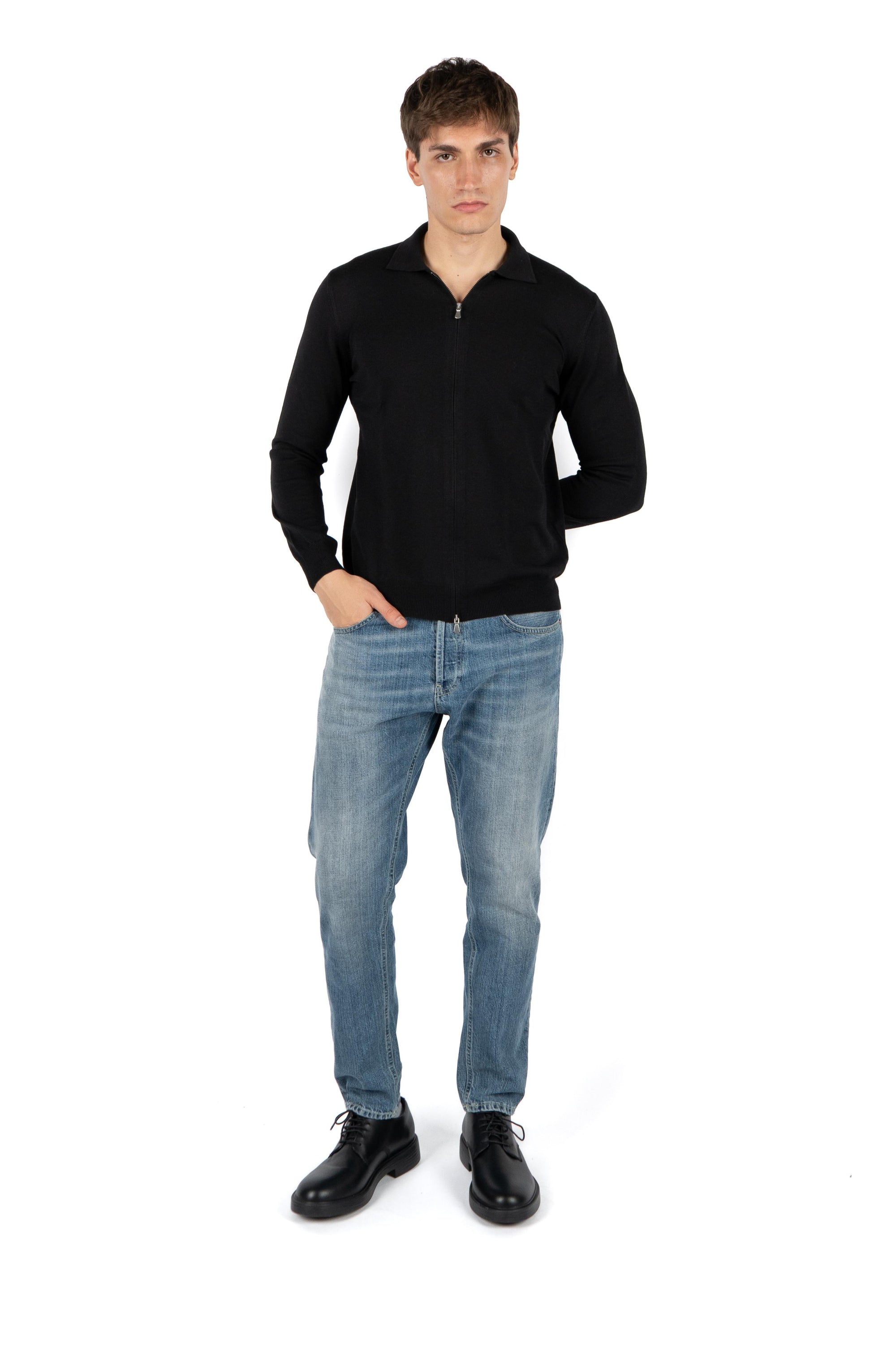 Polo full zip 57196/14225 099 GRAN SASSO 