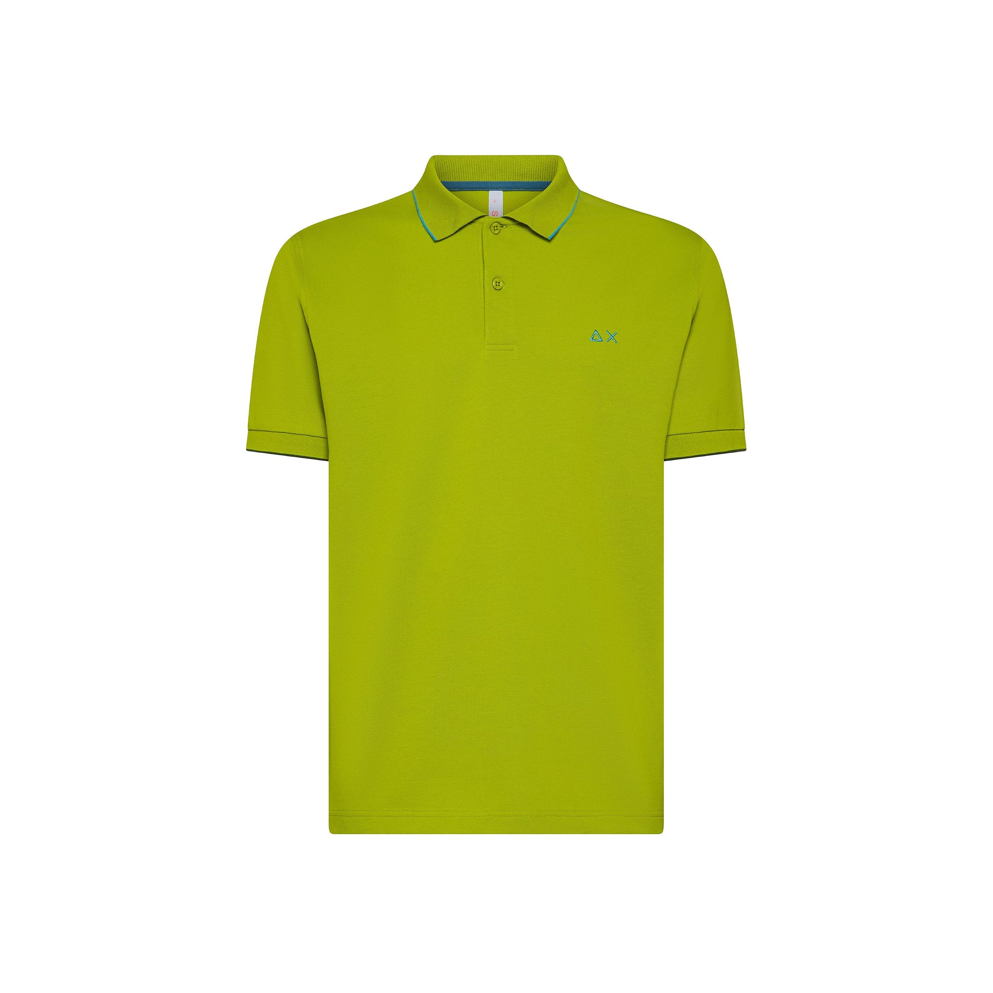 Polo con riga a contrasto A35110 42 SUN68 