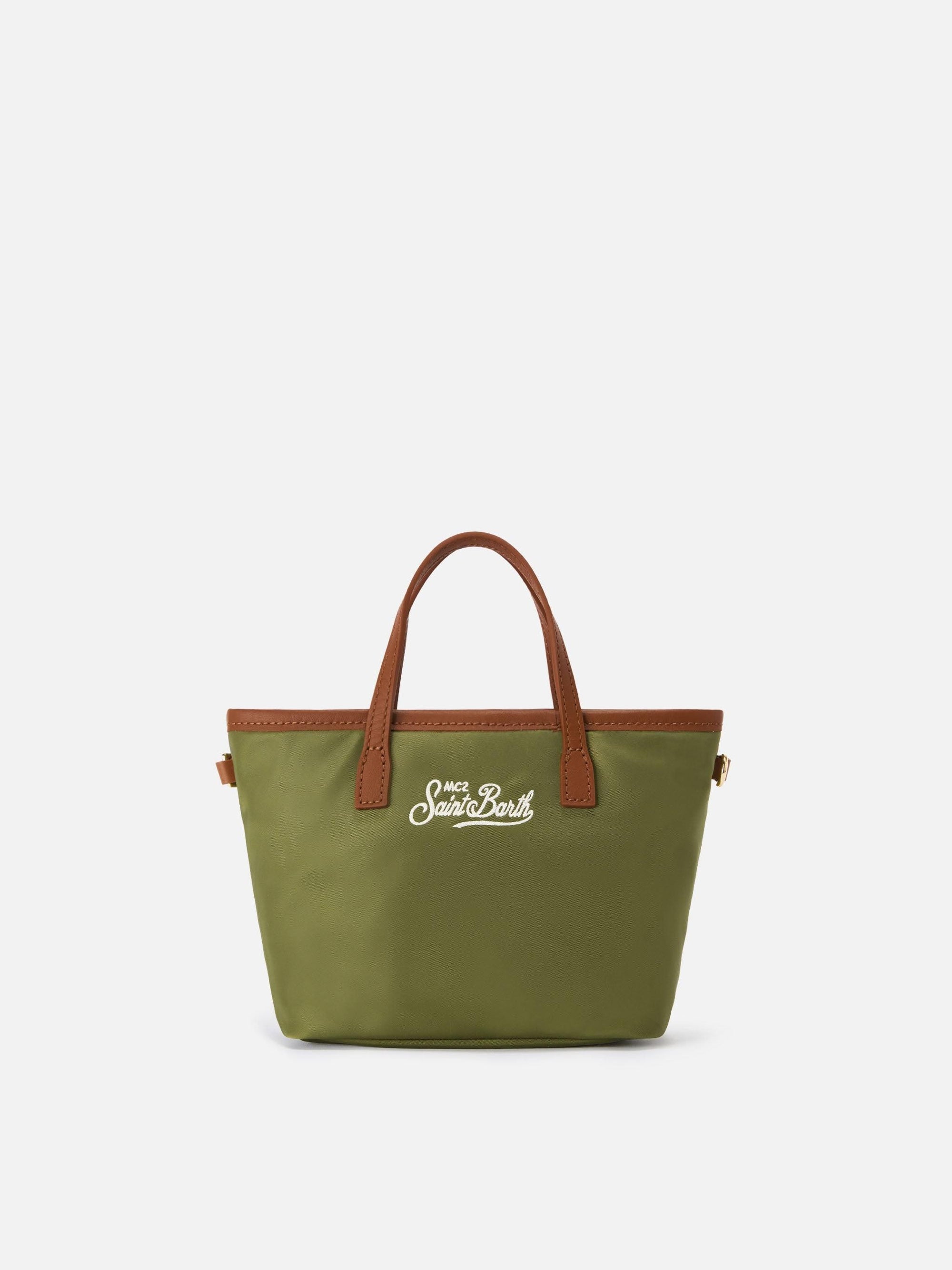 Borsa City mini in nylon verde militare CB0005 00219L MC2 SAINT BARTH 