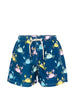 Swimsuit with crab print