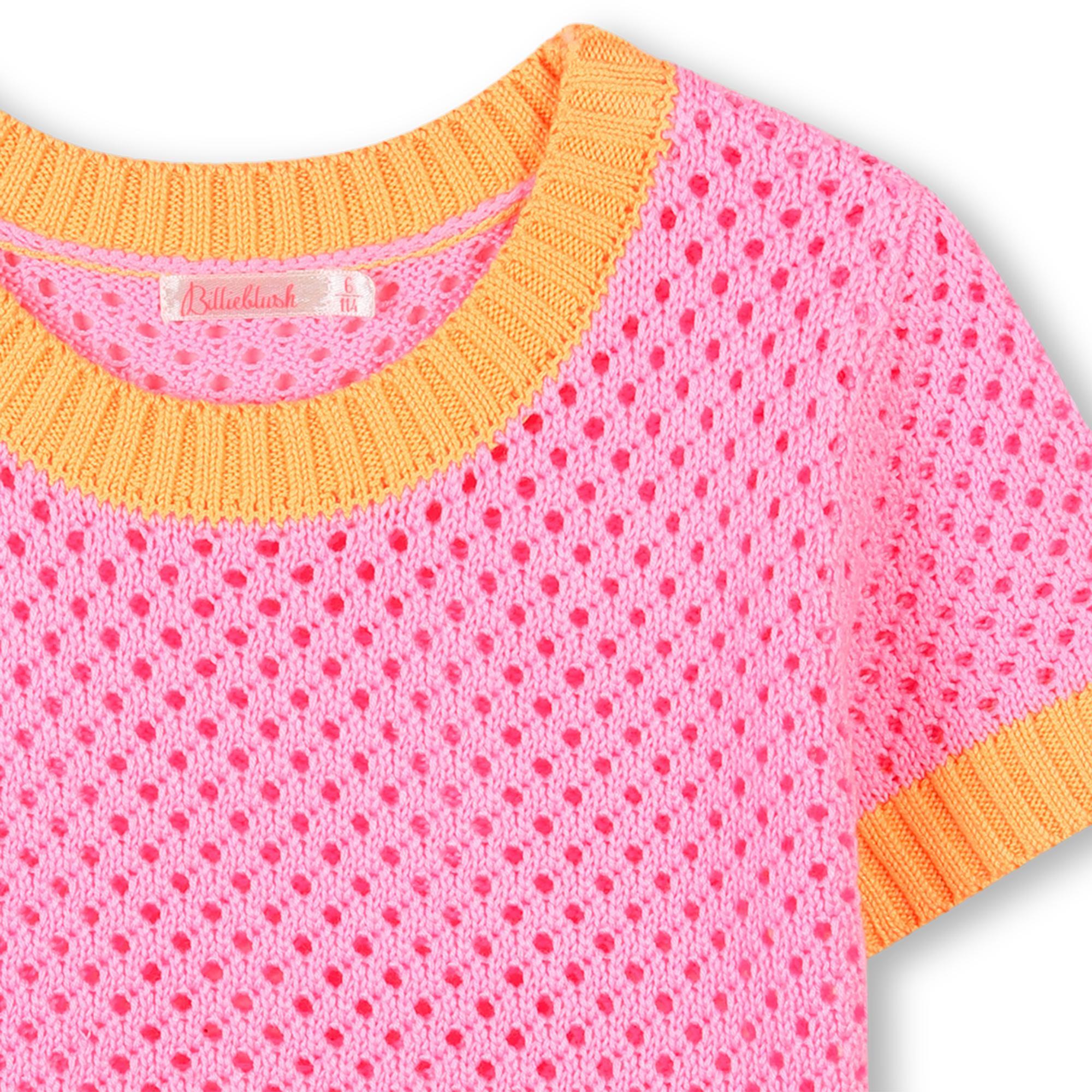 T-shirt traforata U21071 462 BILLIEBLUSH 
