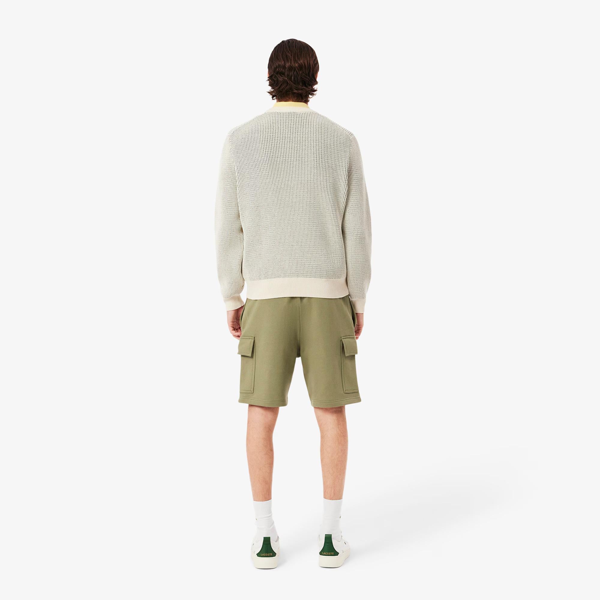 Shorts cargo in cotone felpato GH9743 BMY LACOSTE 