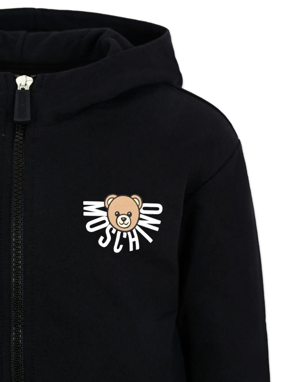 Felpa con stampa Teddy Bear HUF09ELCA40 60100A MOSCHINO KID 