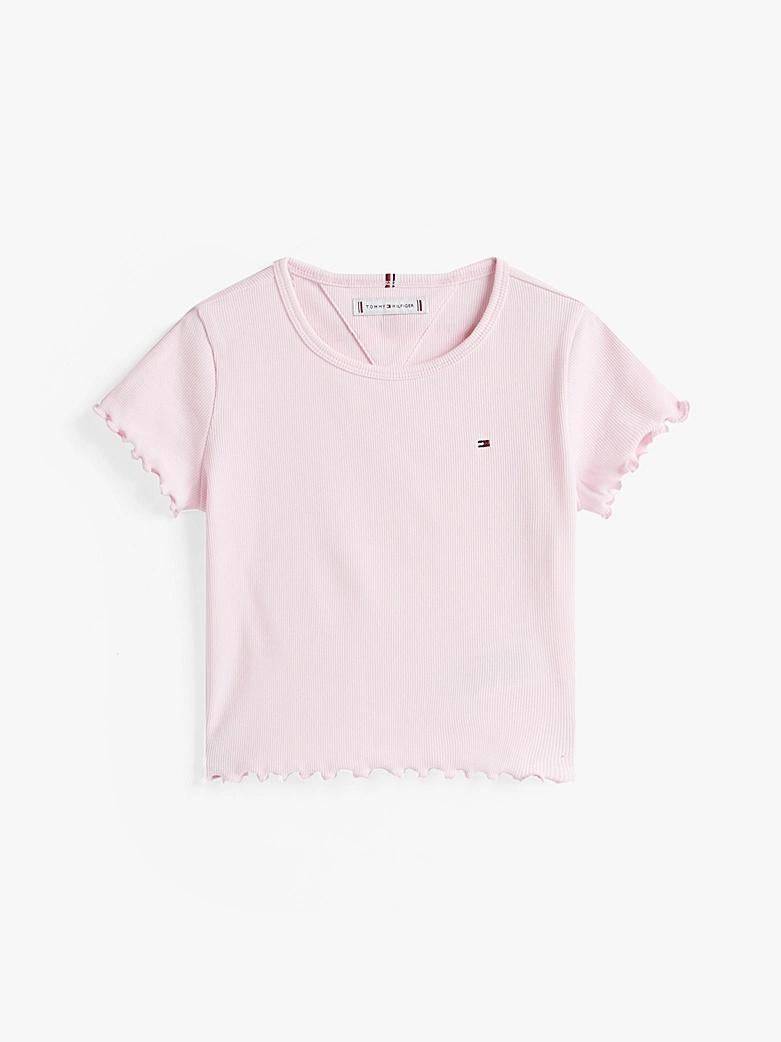 T-shirt extra slim fit a coste con ruches THKG0KG08590J TOG TOMMY HILFIGER 