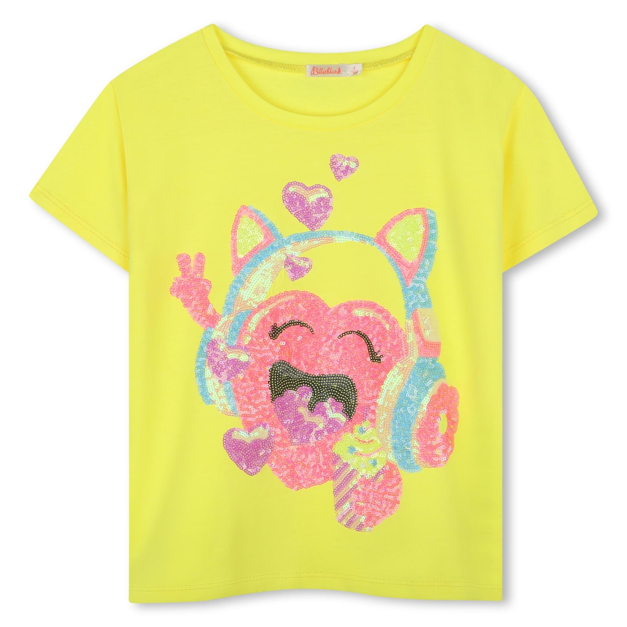 T-shirt cuore paillettes U20924 549 BILLIEBLUSH 