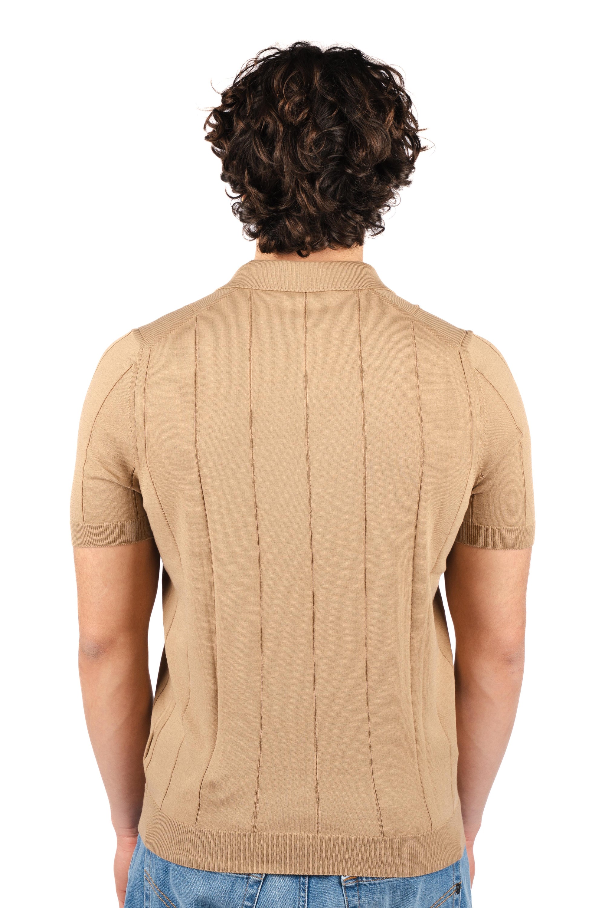 Polo in jacquard di cotone 57191/20660 118 GRAN SASSO 