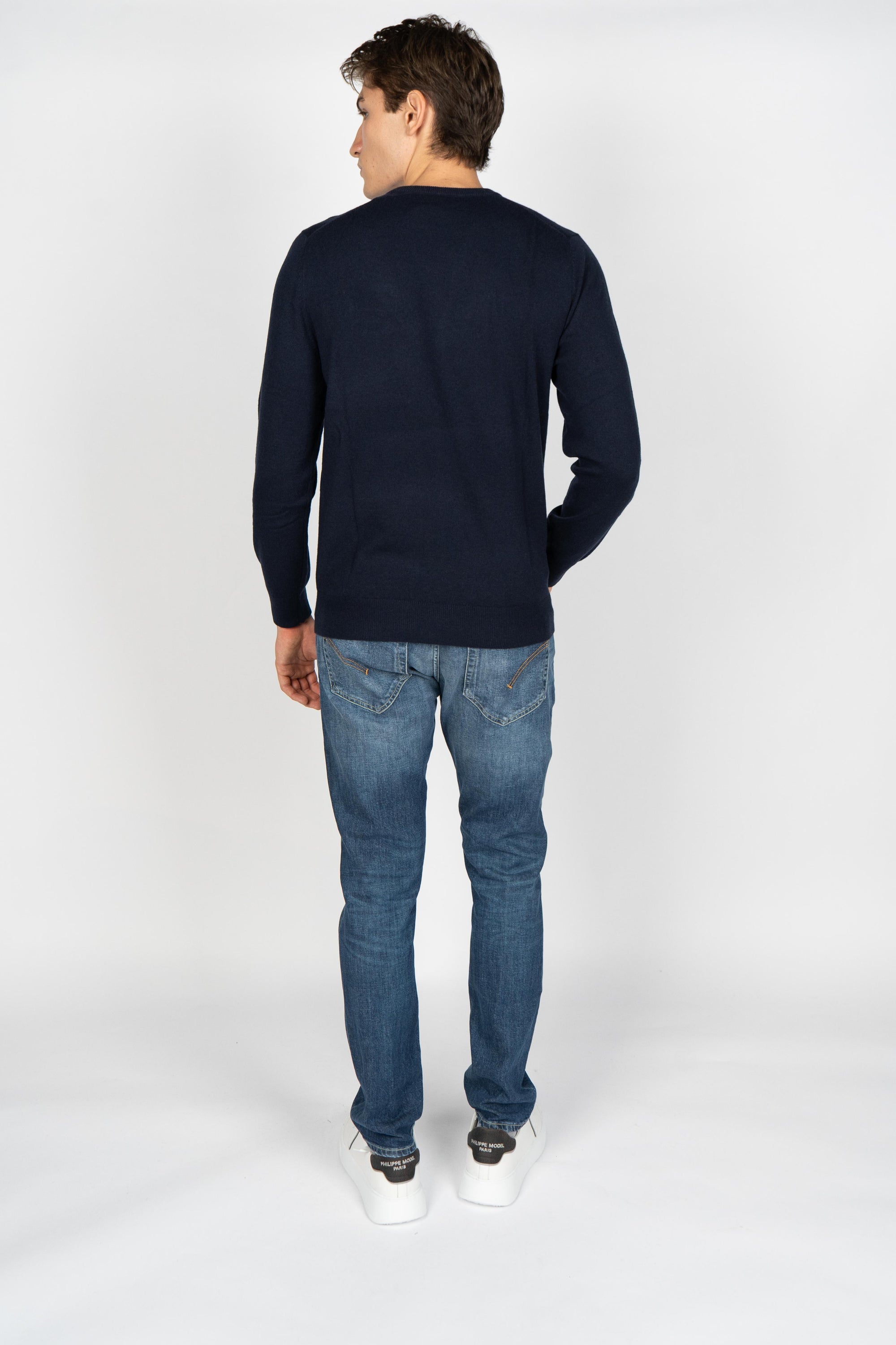 Maglione a girocollo Heron Light con ricamo Ski lift HER0024 02585I MC2 SAINT BARTH 