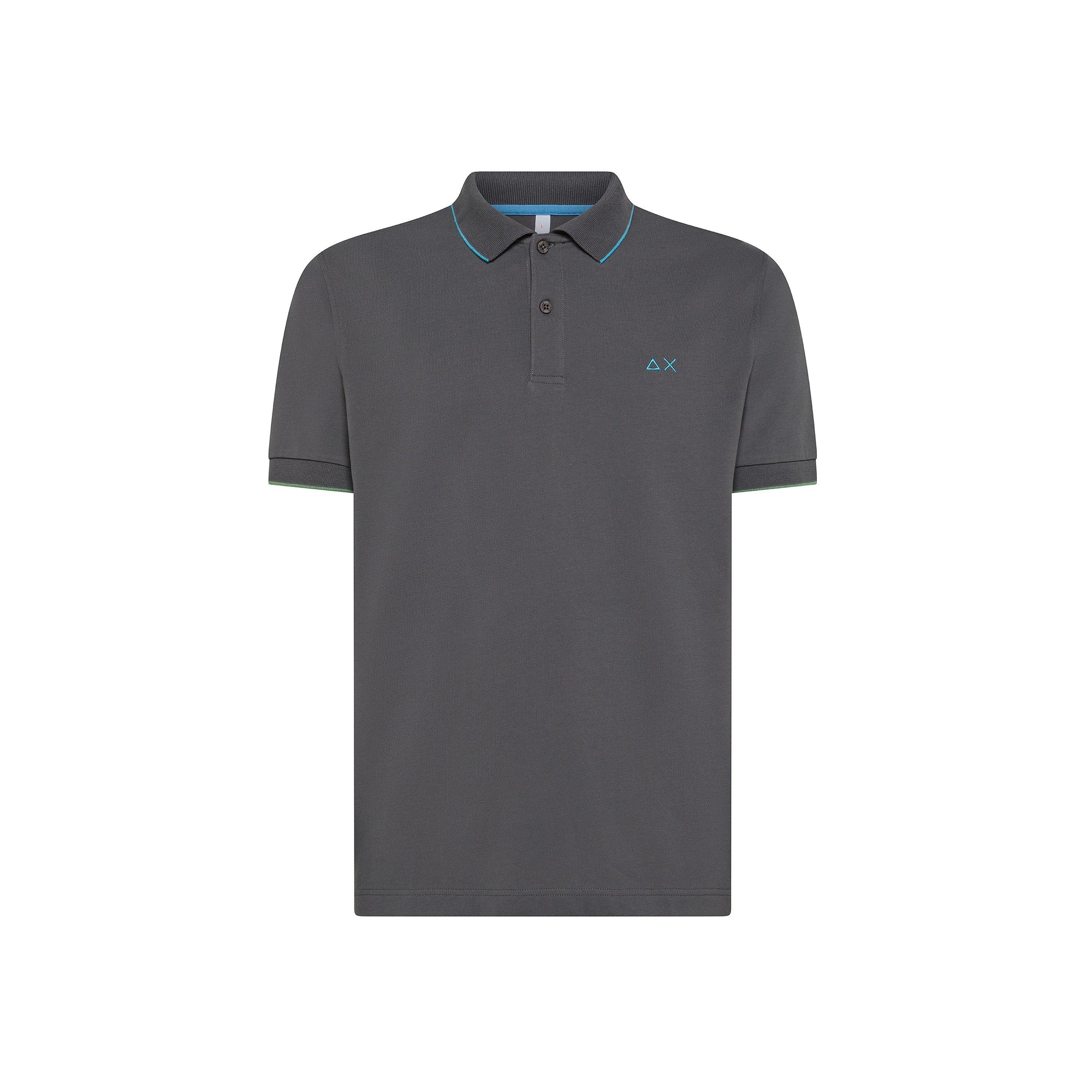 Polo con riga a contrasto A35110 99 SUN68 