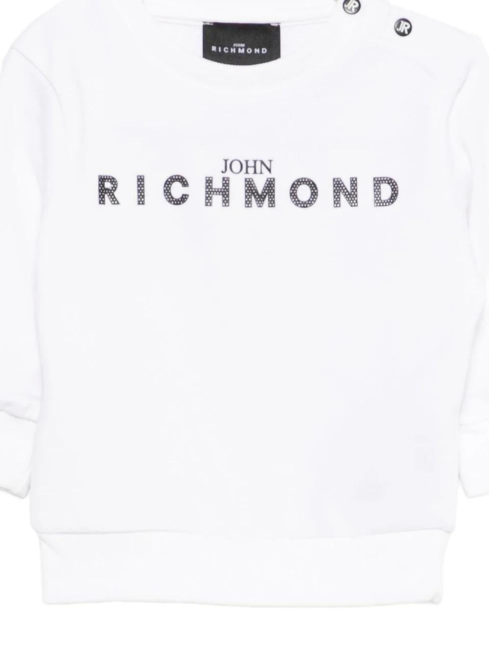Felpa con dettaglio logo RIP26036FE WHITE RICHMOND 