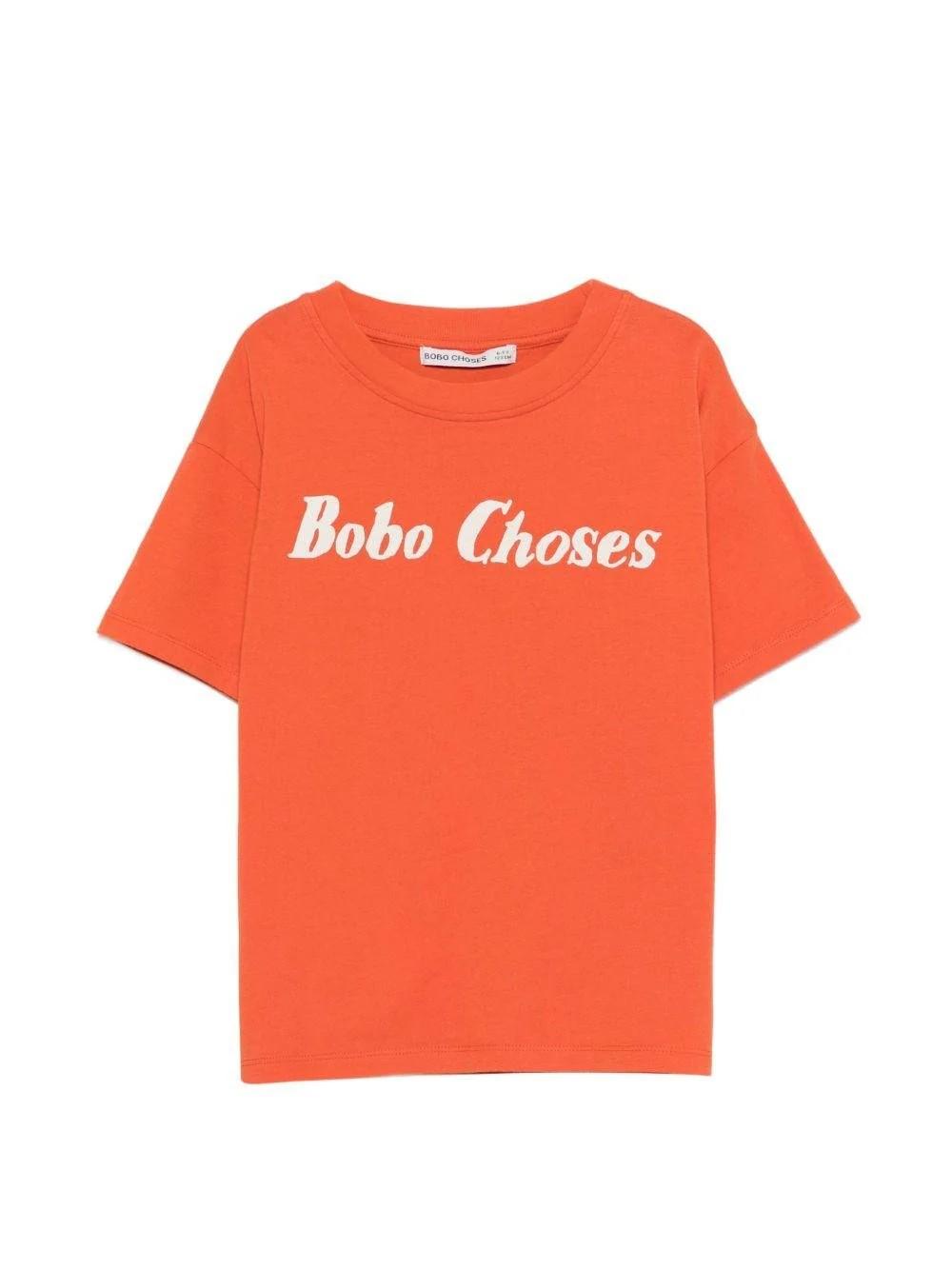 T-shirt con scritta logo sul davanti B126AC016 811 BOBO CHOSES 