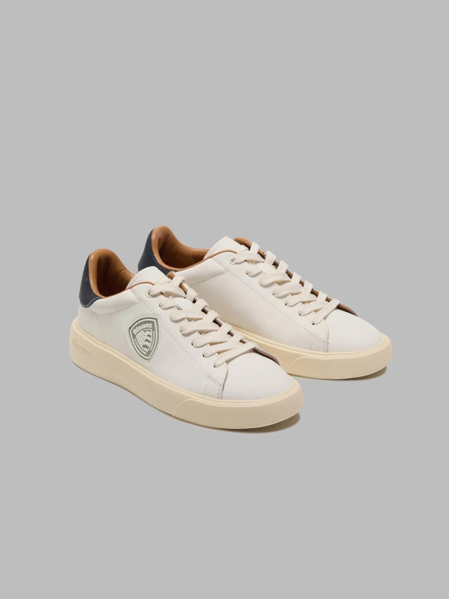 Sneaker Buck07-Lea F5BUCK07LEA WHI BLAUER SHOES 