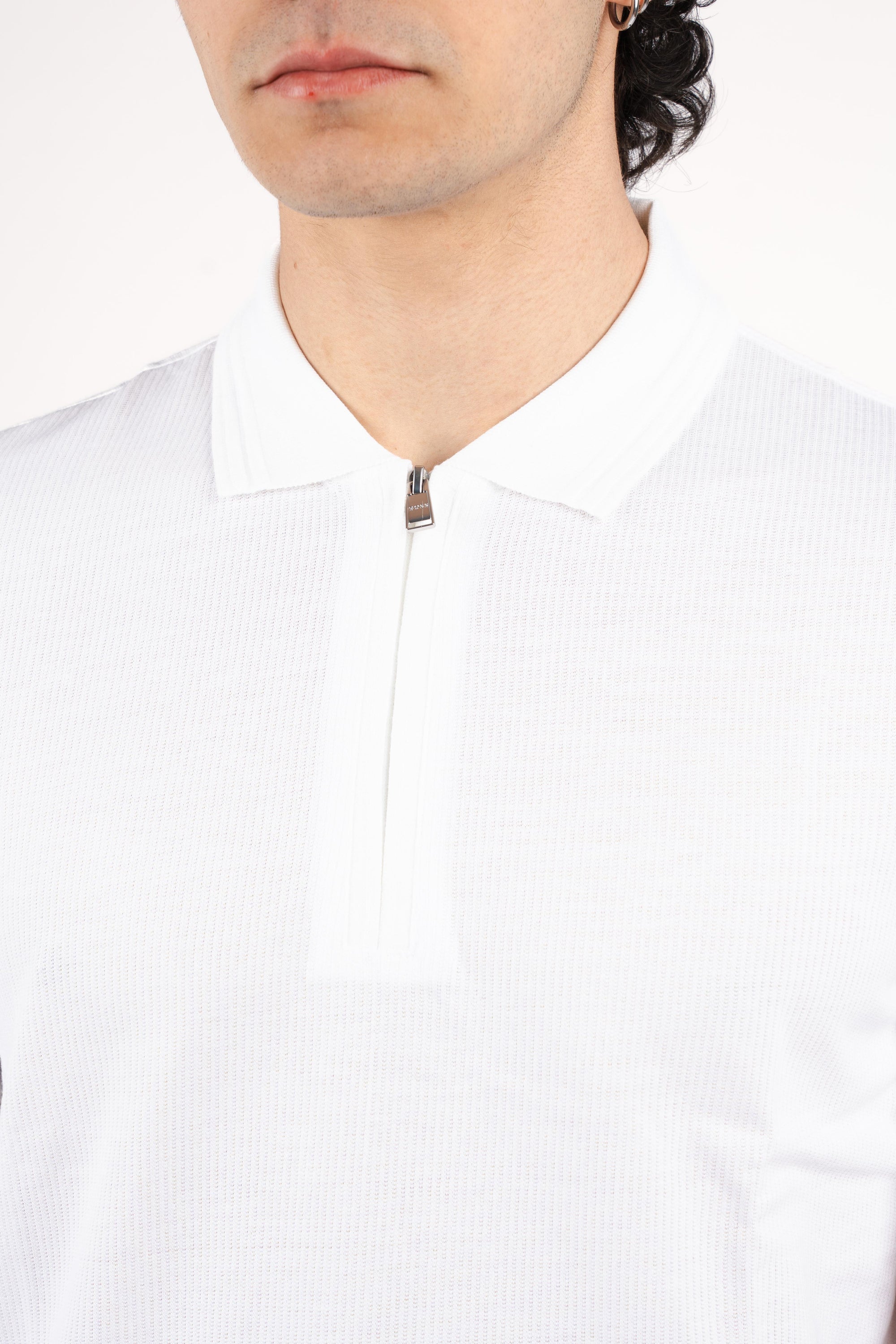 Polo con chiusura a zip 50554614 100 BOSS 