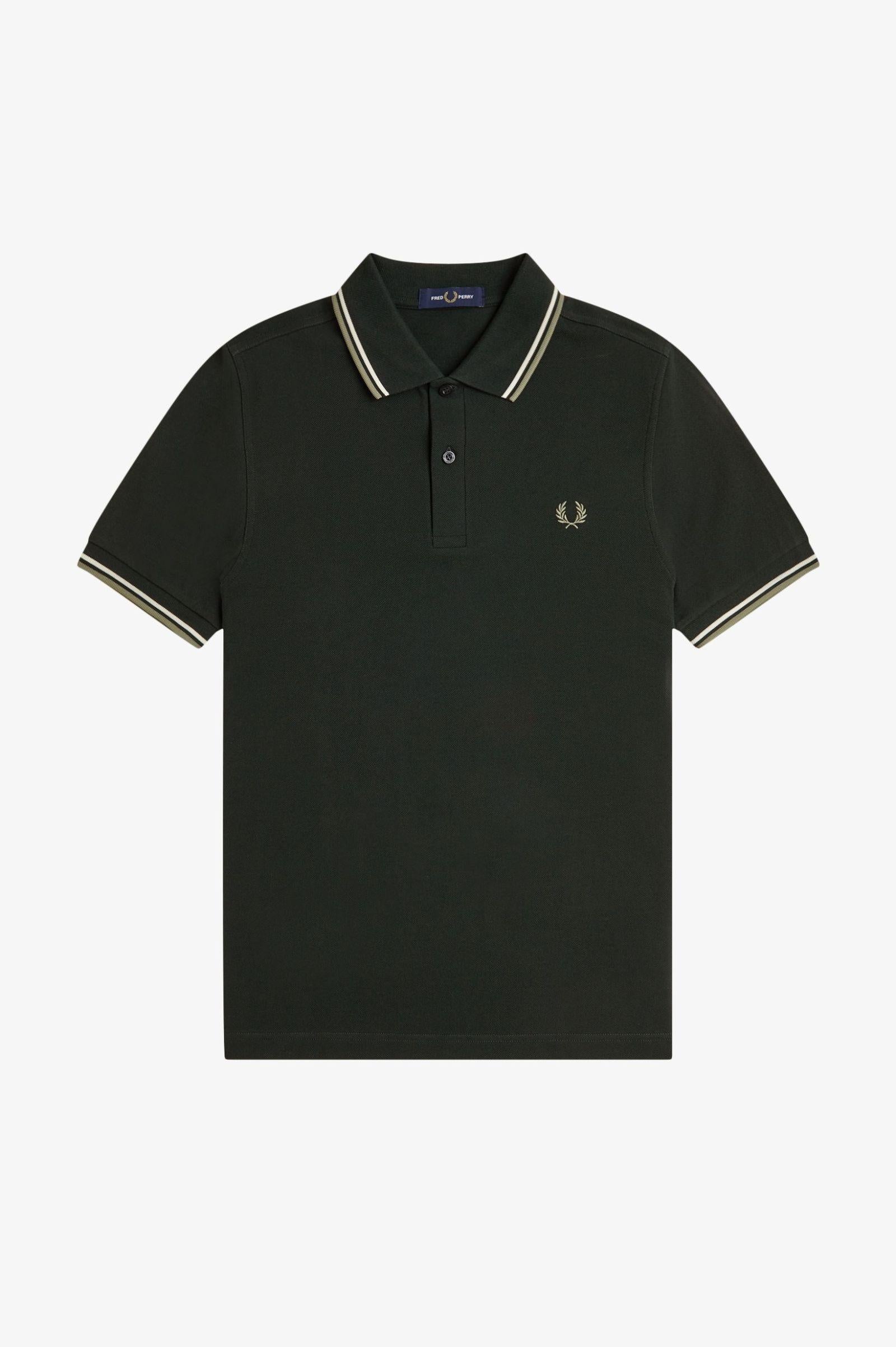 Polo pique' con doppia riga M360054 Y65 FRED PERRY 