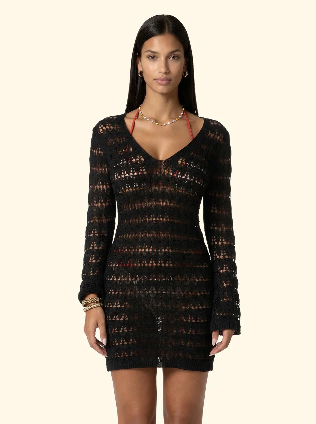 Vestito corto donna nero FK26SW0415 BK F**K 