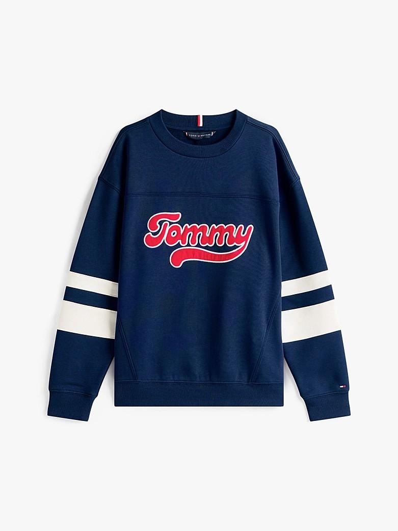 Felpa stile college color block con logo KB0KB09985J C1G TOMMY HILFIGER 