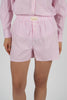 Shorts a righe con bottoni