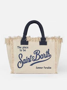 Borsa a spalla Vanity in canvas di cotone VANI001 03276H MC2 SAINT BARTH 
