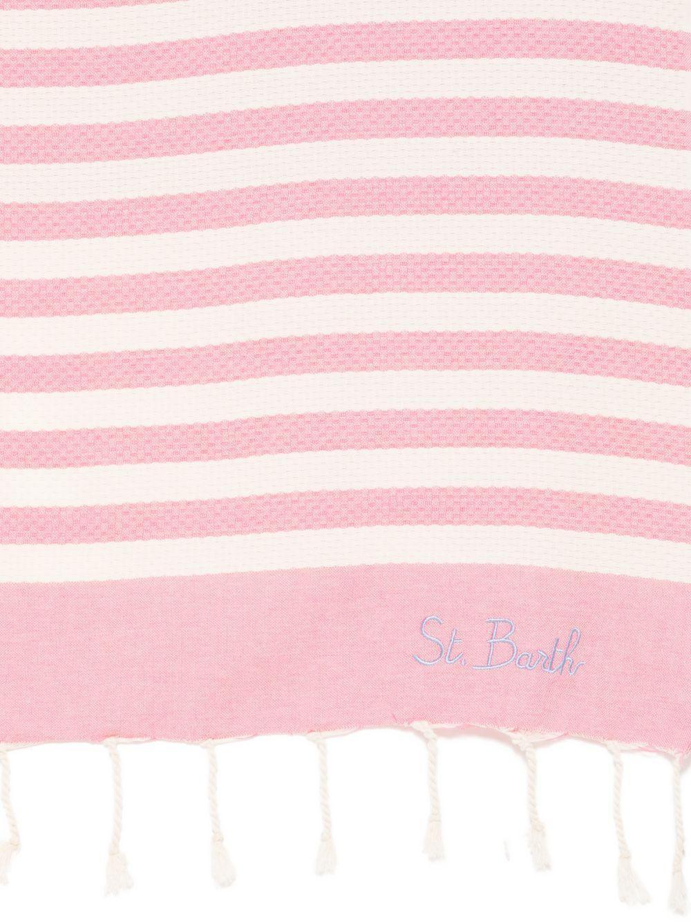 Telo mare Foutas  a righe rosa e beige FOUT012W 00640L MC2 SAINT BARTH 
