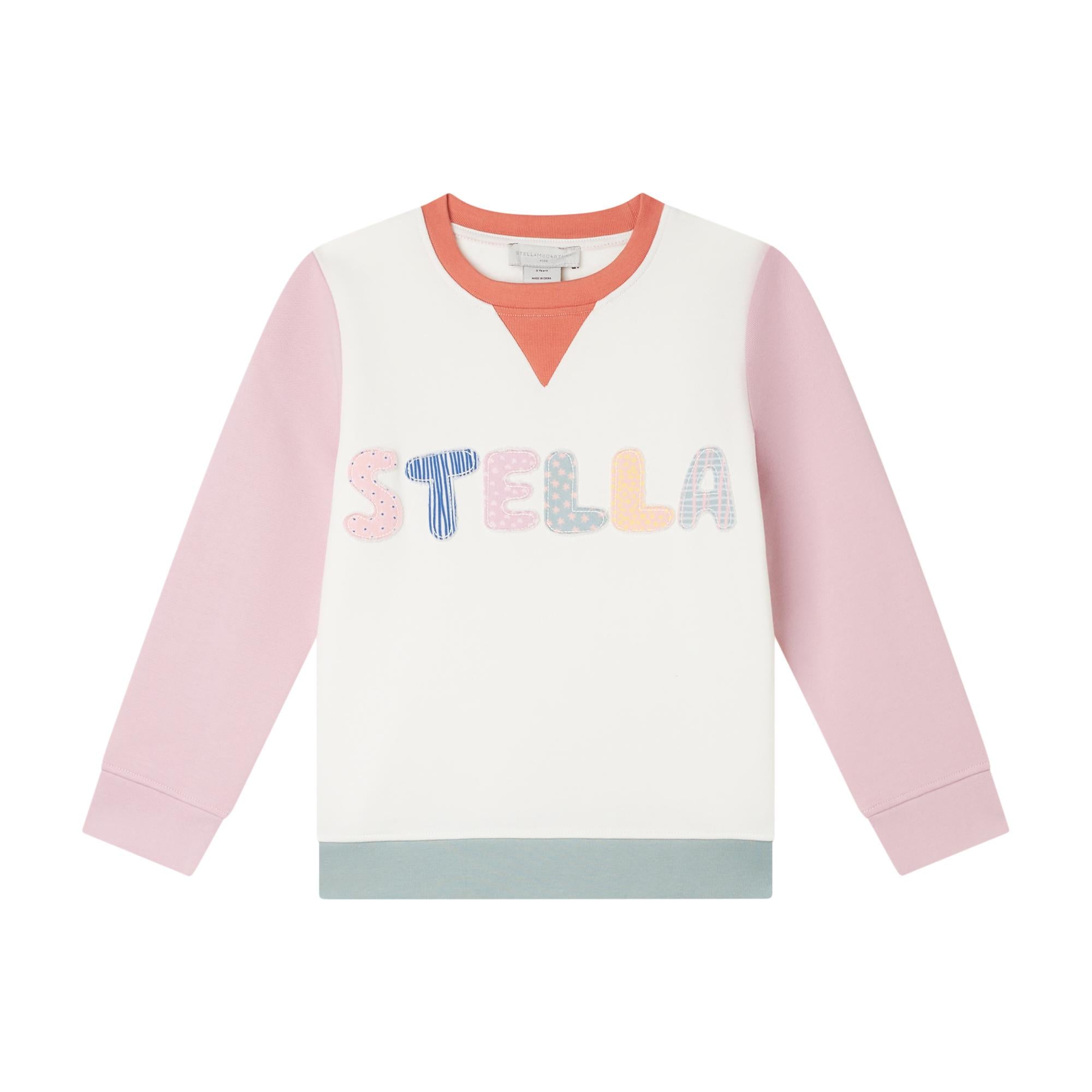 Felpa con Grafica Logo Ricamata TX4B00Z3059 999 STELLA MCCARTNEY 