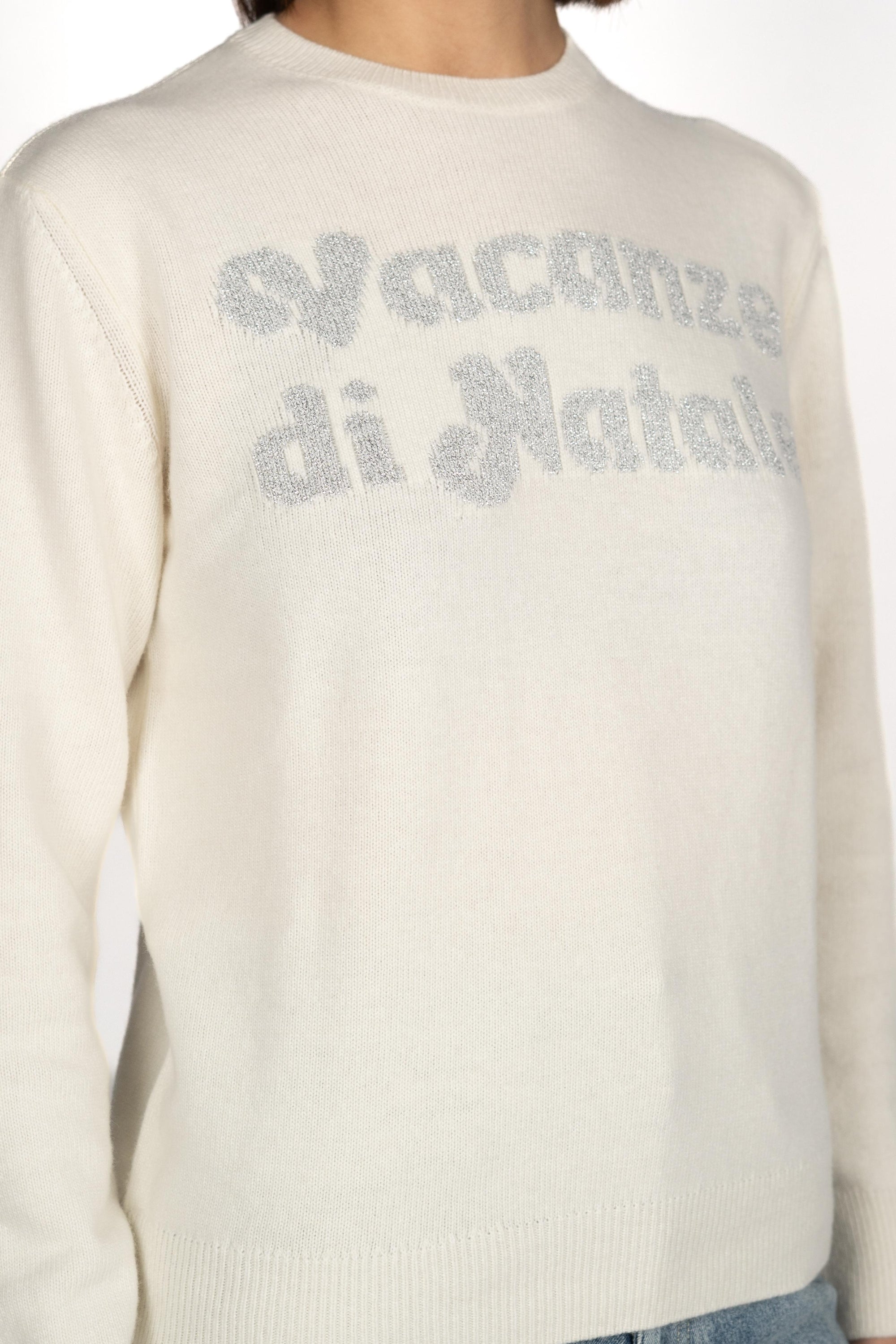 Maglione New Queen con jacquard Vacanze di Natale QUE0010 00433I MC2 SAINT BARTH 