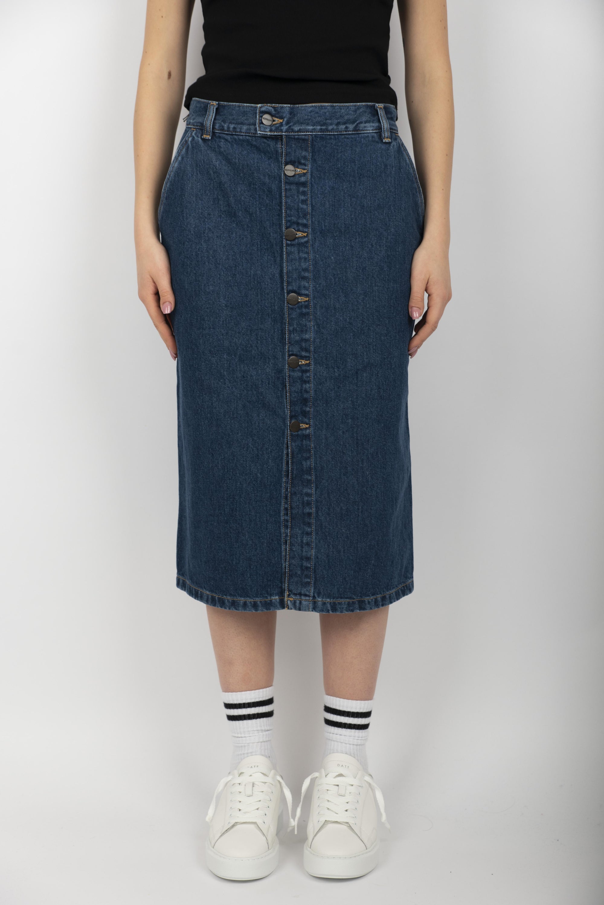 Gonna Women's Colby Skirt blue stone washed  I033334 0106 CARHARTT WIP 