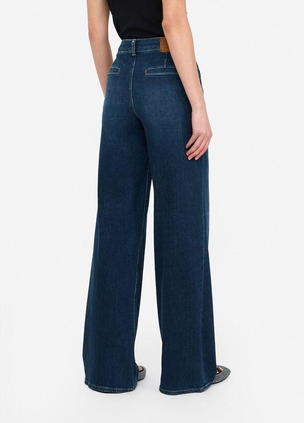 Jeans flare a vita alta UF5128D0269 78947 LIU JO BLUE DENIM 