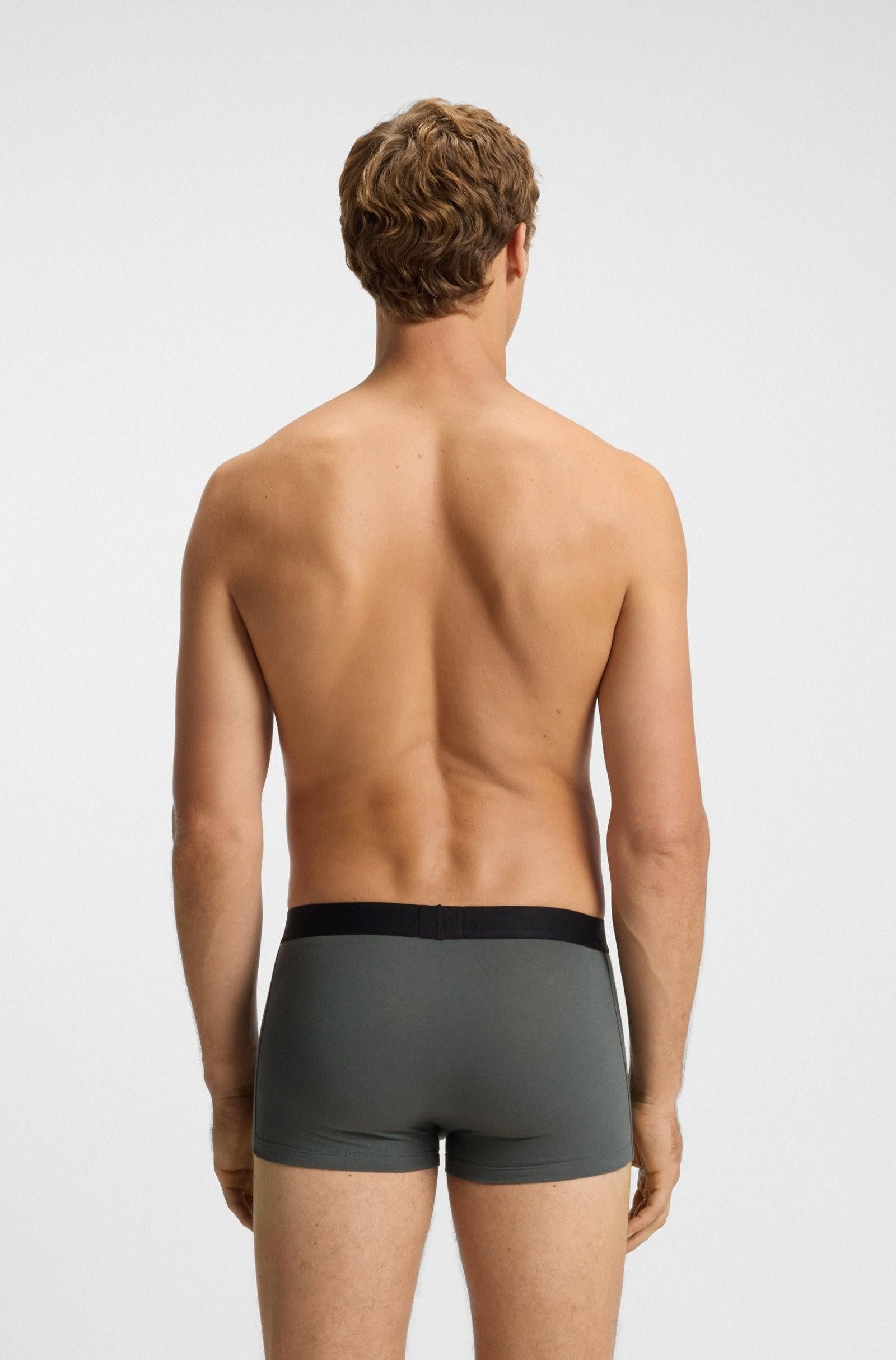 Boxer corti in cotone elasticizzato in confezione da tre 50544263 973 BOSS 