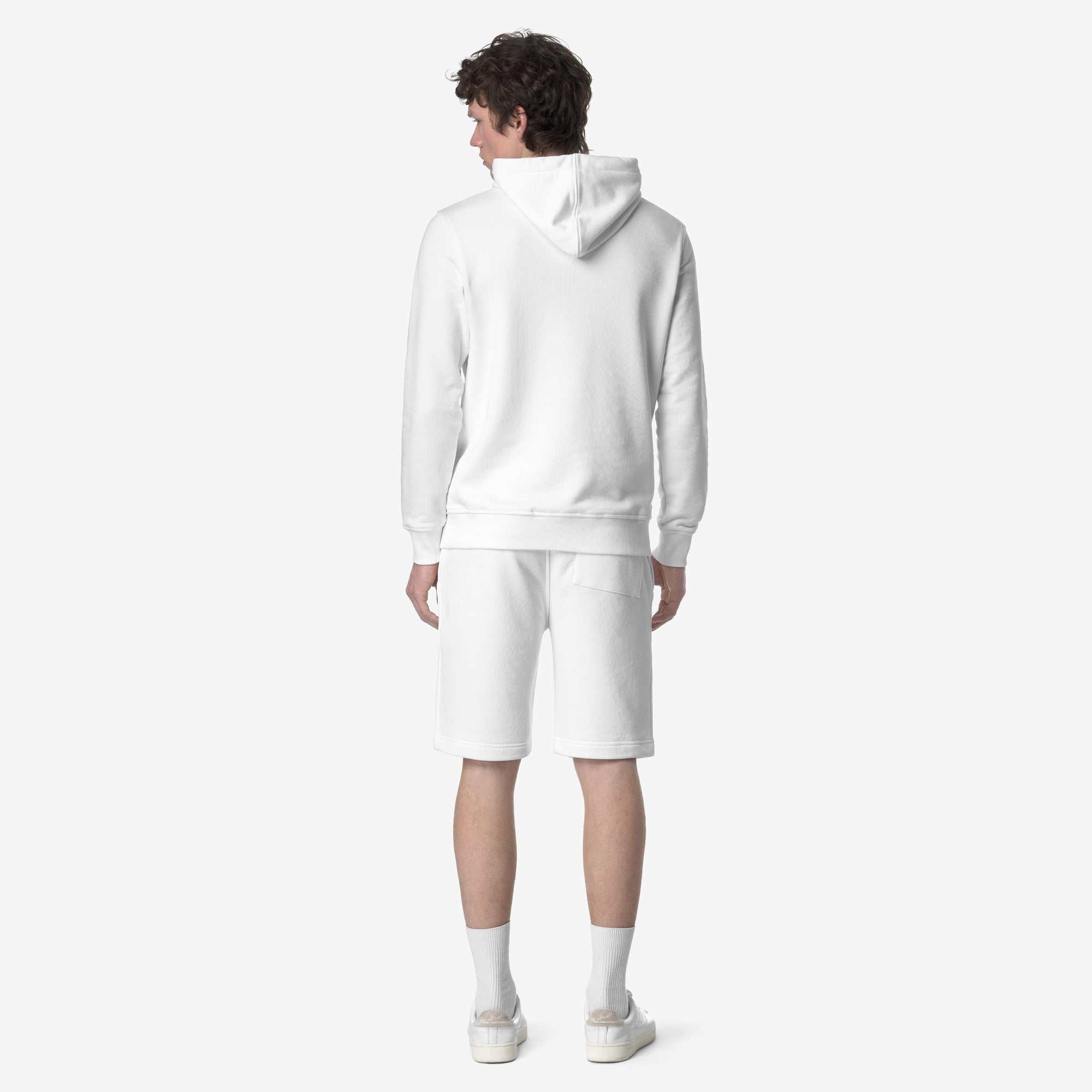 Bermuda da Uomo Sportivi in French Terry Bianco con Tasche K1151SW 001 K-WAY 