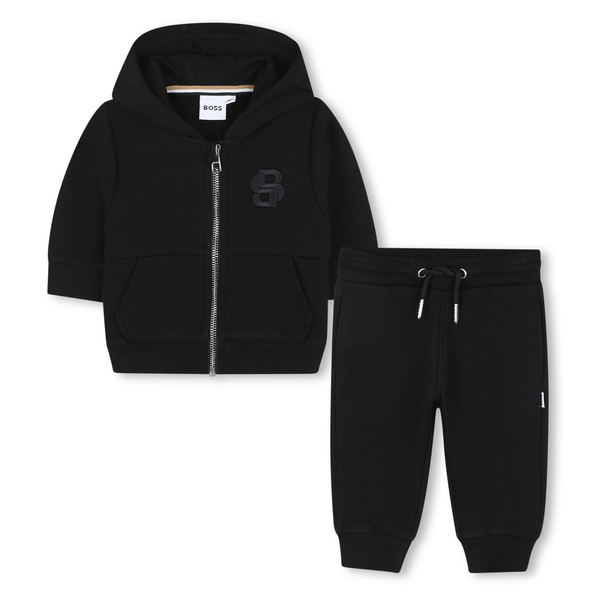 Set cardigan e pantalone in pile J52479 09B BOSS 