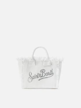Borsa Vanity mini in canvas con strass VAMI001 02571L MC2 SAINT BARTH 