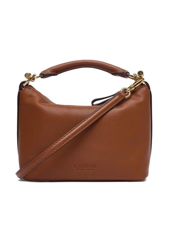 Borsa Blaike mini in cuoio nappa 431P10531 001 LAUREN ACCESSORIES 