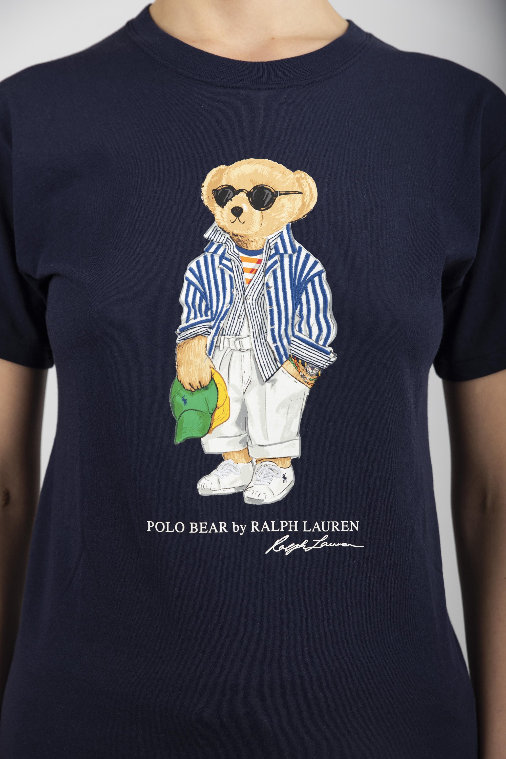 Maglietta Polo Bear in jersey di cotone nuovo blu navy 211959112 001 POLO RALPH LAUREN 