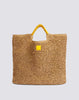 Borsa maxi in paper straw intrecciata