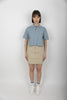 Women's S/S Script Polo T-Shirt frosted blue