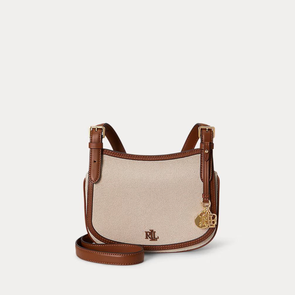 Borsa a tracolla Marcy media in tela 431P10512 001 LAUREN ACCESSORIES 