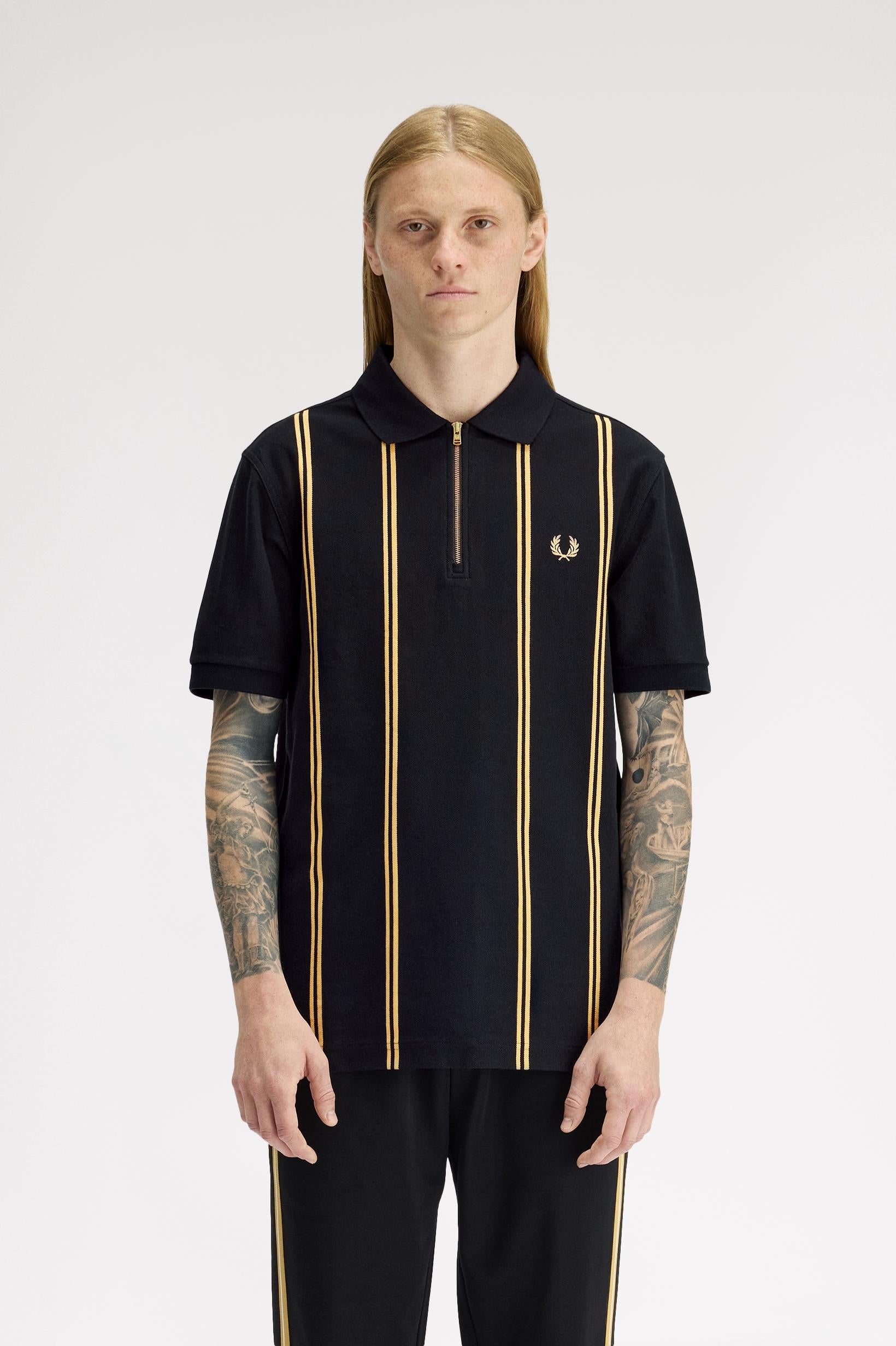Polo con riga verticale M241957 90A FRED PERRY 