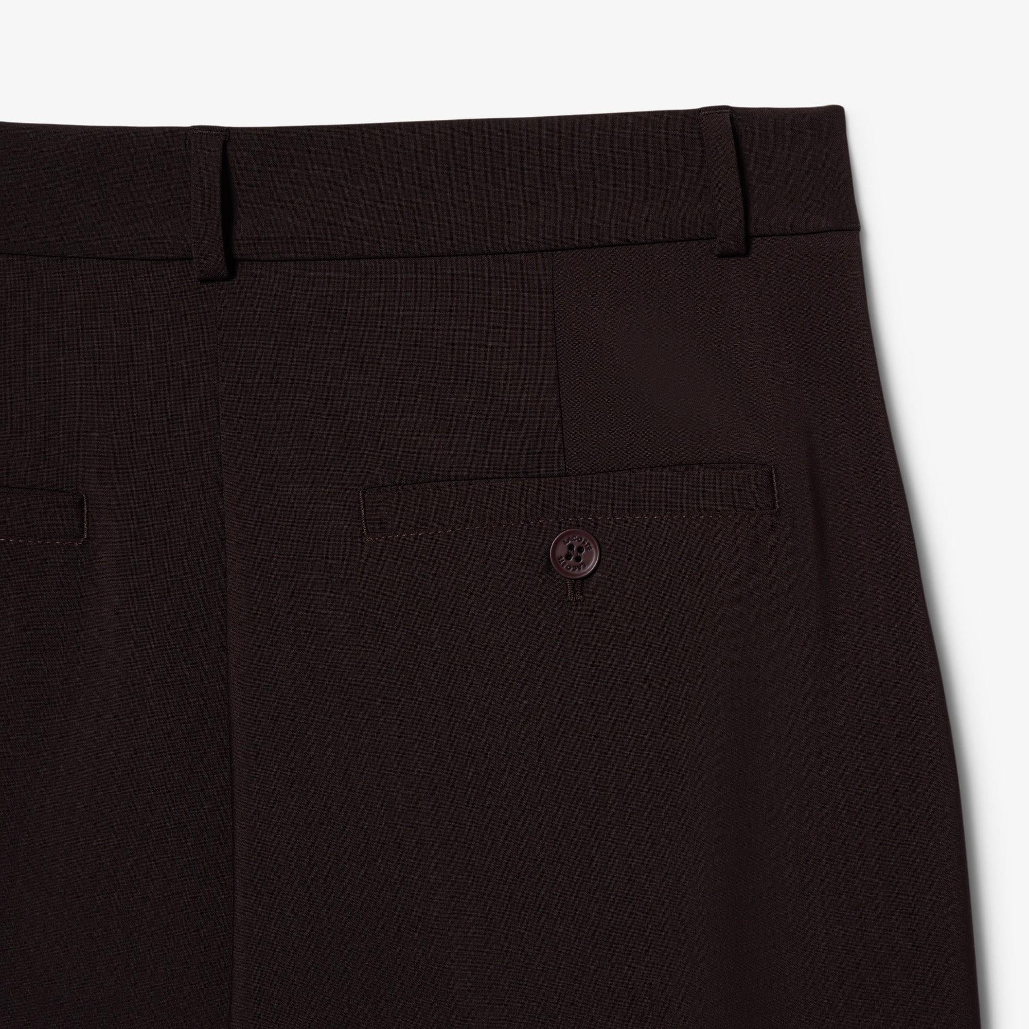 Pantaloni oversize in misto lana HF0245 3LA LACOSTE 