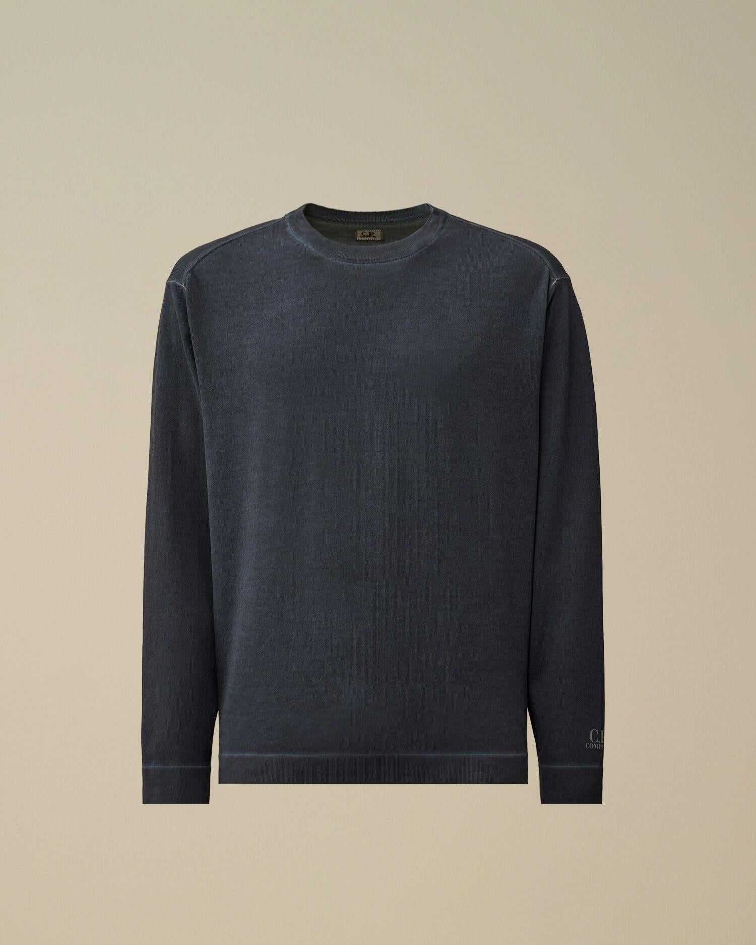 Cotton crepe double dyed crewneck sweater 20CMKN203A 889 C.P. COMPANY 