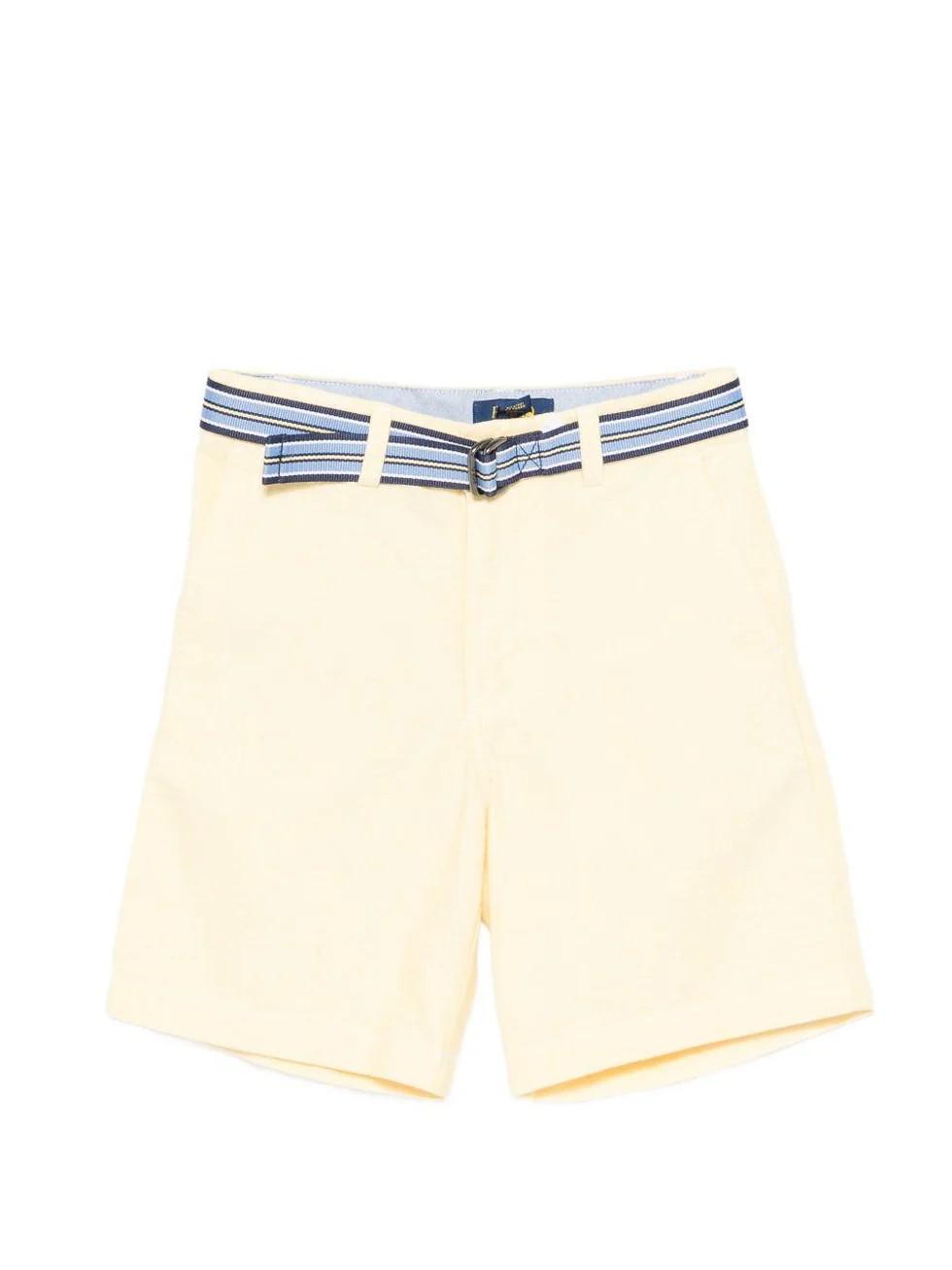 Shorts giallo con cintura a righe 322963291 501 POLO RALPH LAUREN 