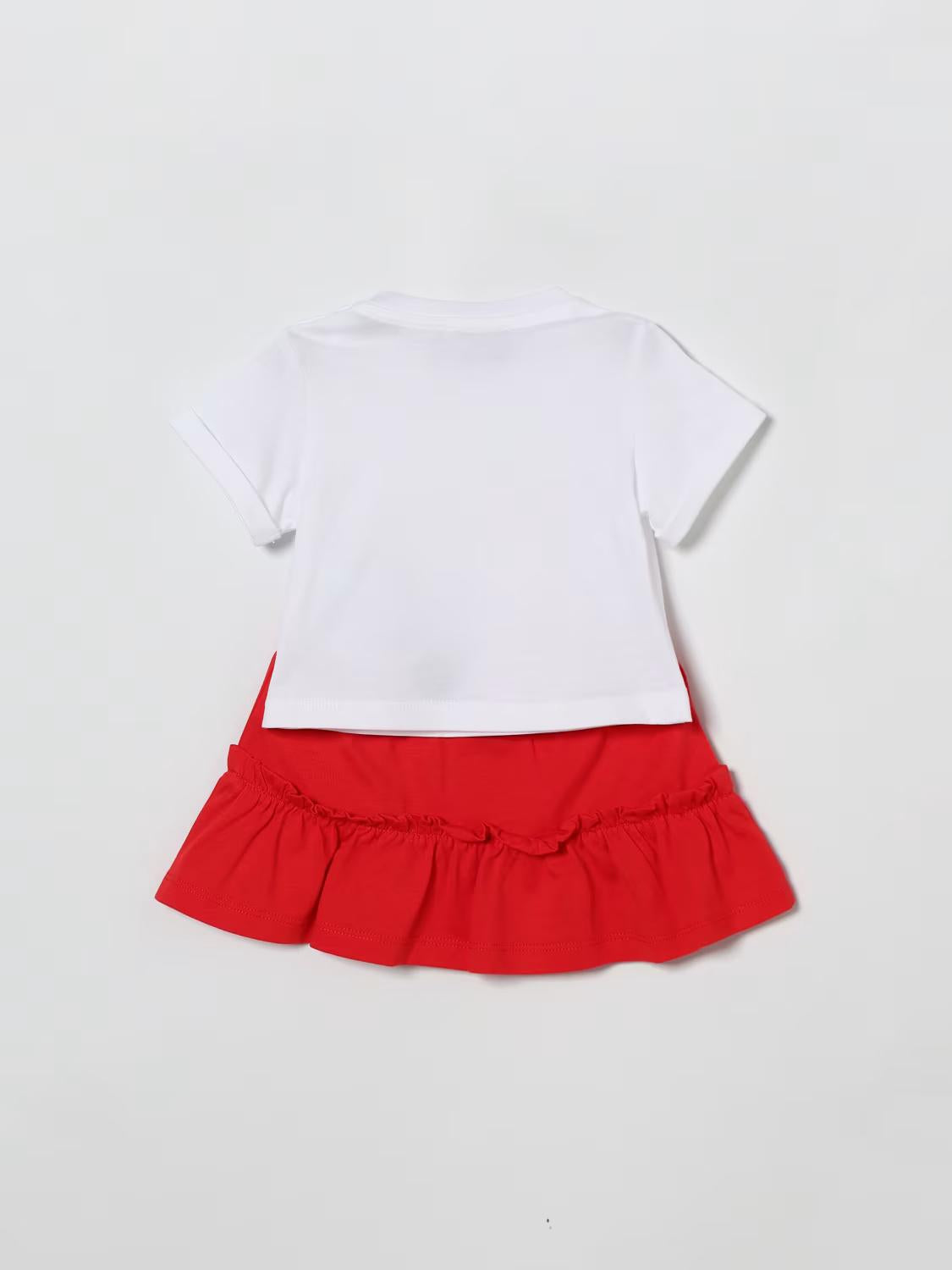 Coordinato con stampa Teddy MDG01TLAA02 82298 MOSCHINO BABY 