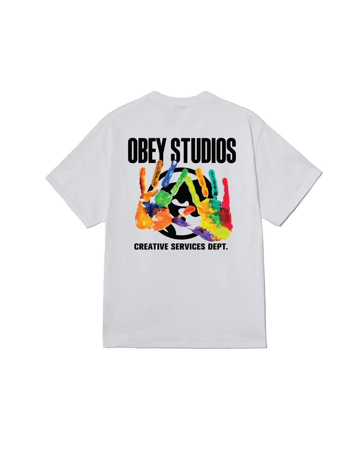 Creative services dept. classic t-shirt 165264301 WHT OBEY 