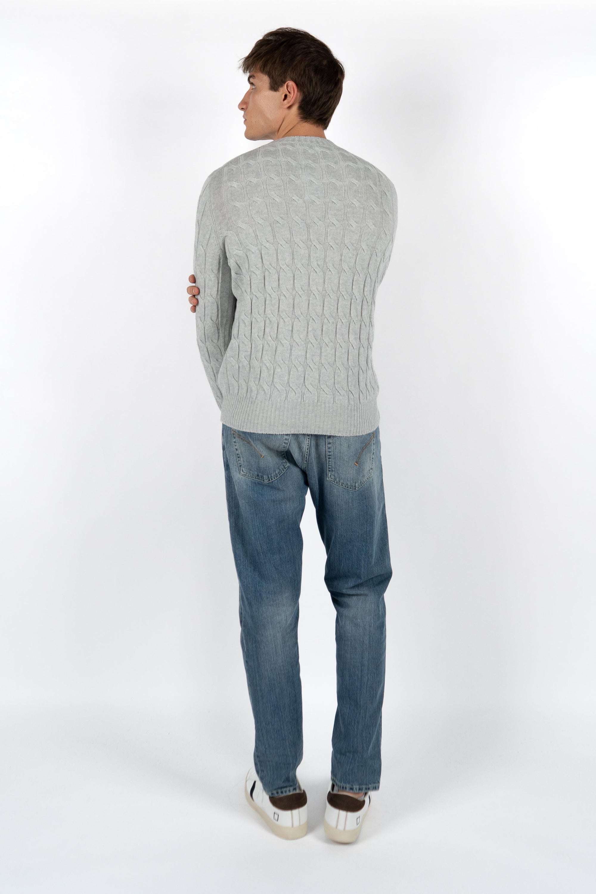 Maglione con lavorazione a trecce 23155/19668 044 GRAN SASSO 