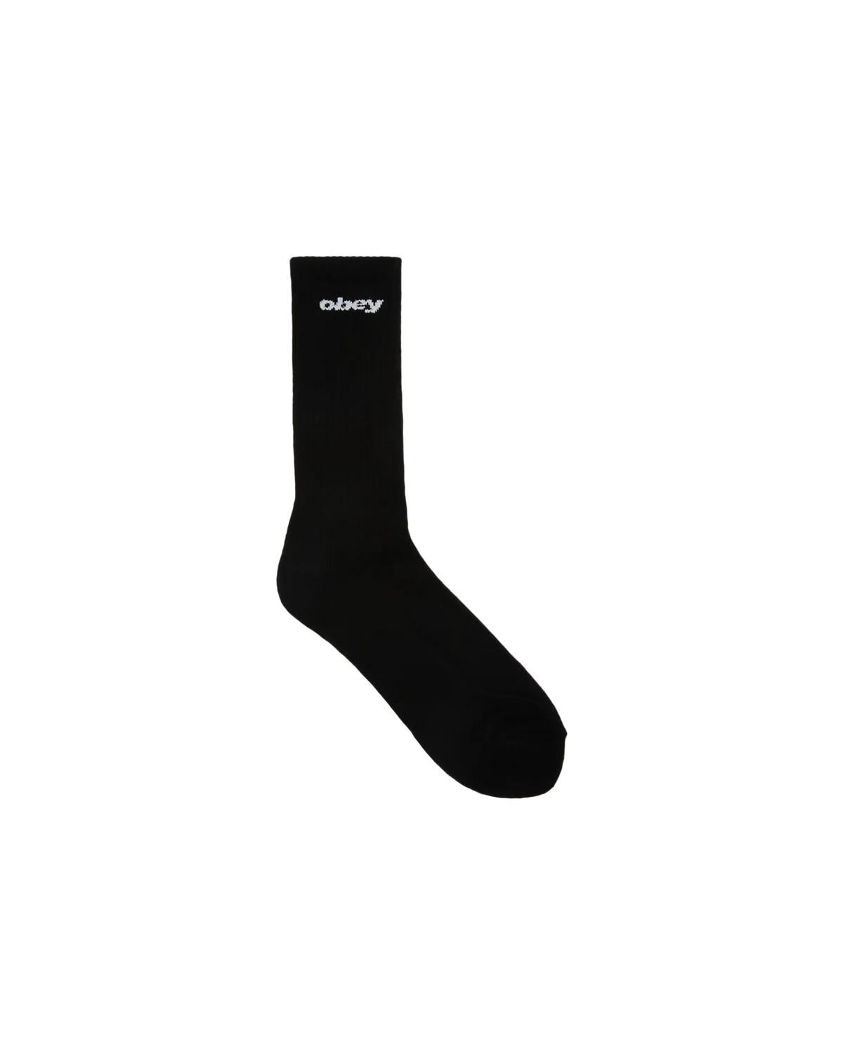 Obey sports logo socks 100260197 BLK OBEY 