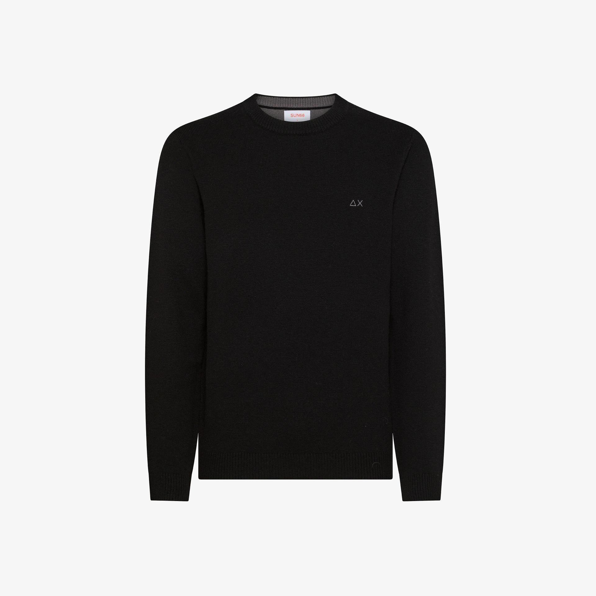 Maglia girocollo in lana e cashmere K45110 11 SUN68 
