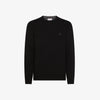 Crew neck sweater in wool and cashmere