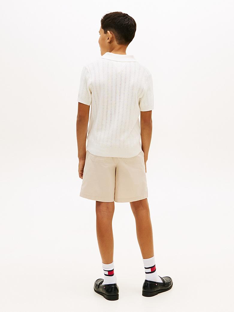 Polo in maglia traforata KB0KB10251J YA8 TOMMY HILFIGER 
