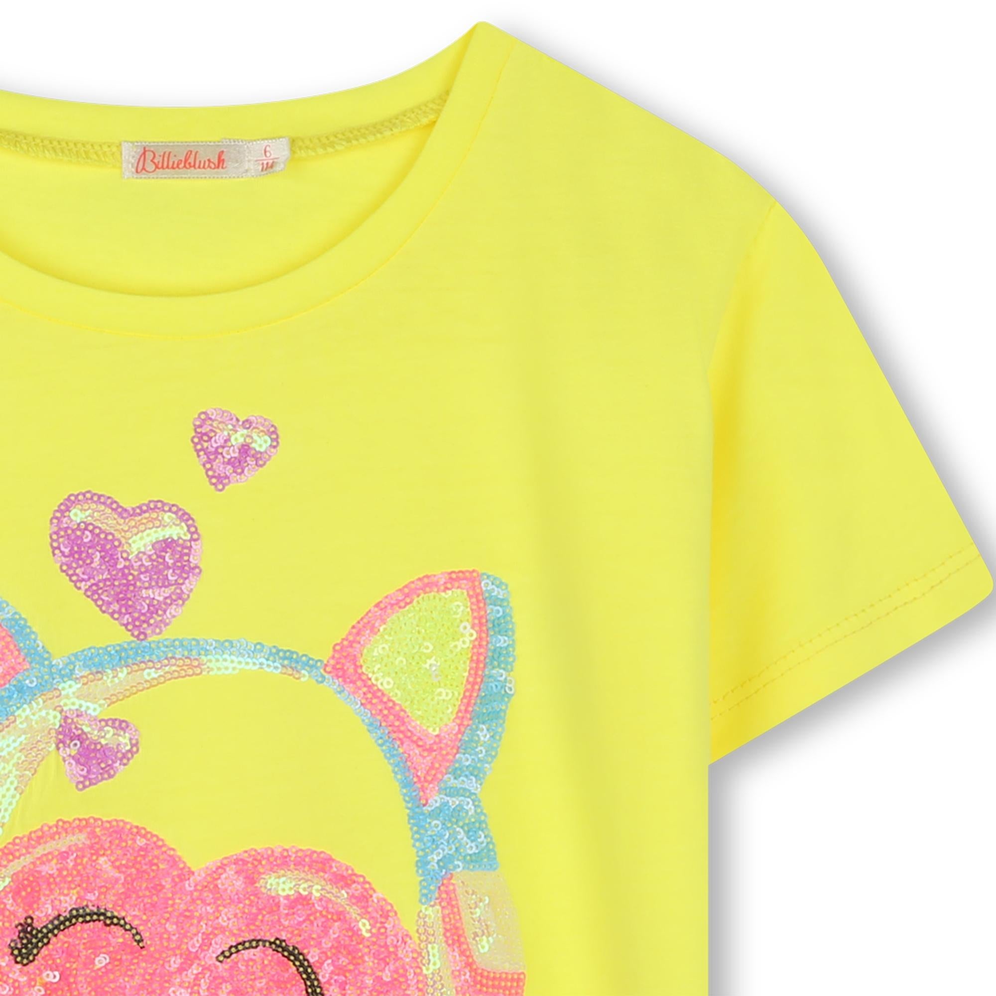 T-shirt cuore paillettes U20924 549 BILLIEBLUSH 